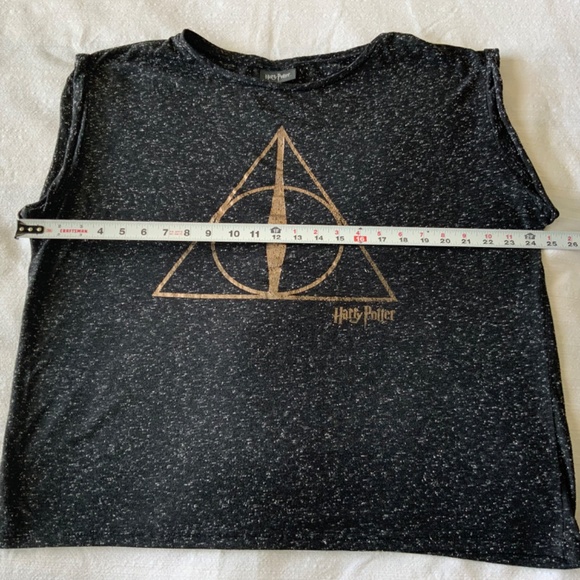 Women’s Harry Potter Dark Gray Stretch T-shirt size 18 & Owl Earrings gift - Picture 4 of 13